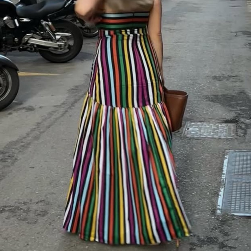 Caroline Constas Striped Multicolor Dress